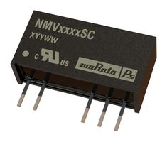 NMV0505SC - Isolated Through Hole DC/DC Converter, 3kV Isolation, ITE, 1:1, 1 W, 2 Output, 5 V, 100 mA - MURATA POWER SOLUTIONS