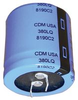 380LQ821M400A052 - ALUMINUM ELECTROLYTIC CAPACITOR 820UF, 400V, 20%, SNAP-IN - CORNELL DUBILIER