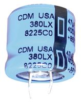 380LX333M035A052 - ALUMINUM ELECTROLYTIC CAPACITOR 33000UF 35V 20%, SNAP-IN - CORNELL DUBILIER