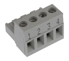 25.340.0453.0 - TERMINAL BLOCK PLUGGABLE, 4 POSITION, 22-12AWG - WIELAND ELECTRIC