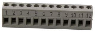 25.340.1253.0 - TERMINAL BLOCK PLUGGABLE 12 POSITION, 22-12AWG - WIELAND ELECTRIC