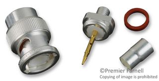 2-5329444-1. - RF/COAXIAL, BNC PLUG, STR, 50 OHM, CRIMP - TE CONNECTIVITY
