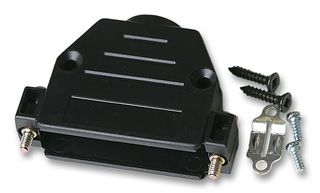 09 67 025 0443 - D Sub Backshell, DB, 180°, Metallised Thermoplastic Body - HARTING