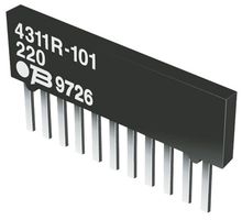 4310R-101-222LF. - RESISTOR, BUS RES N/W 9, 2.2KOHM, 2%, SI - BOURNS