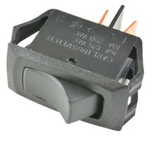 RA911-RB-B-0-N - SWITCH, ROCKER, SPST, 16A, 250V, BLACK - CARLING TECHNOLOGIES
