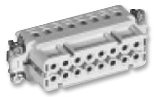 1-1103417-7 - Heavy Duty Connector, 16+PE Signal, HTS, Insert, 17 Contacts, 7, Receptacle, Screw Socket - HTS - TE CONNECTIVITY
