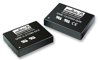 UHE-3.3/7500-Q12-C - Isolated Through Hole DC/DC Converter, ITE, 4:1, 24.75 W, 1 Output, 3.3 V, 7.5 A - MURATA POWER SOLUTIONS