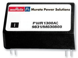 PWR1317AC - Isolated Through Hole DC/DC Converter, Unregulated, 1:1, 1.5 W, 2 Output, 15 V, 50 mA - MURATA POWER SOLUTIONS