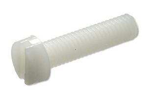 MP008088 - Screw, Cheese Head Slotted, M5, Nylon (Polyamide), 16 mm Length - MULTICOMP PRO