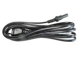 GW-151772 - Mains Power Cord, 10A/2.5A, SVE/ASE 6533-2 Type 11 Plug to IEC 60320 C7, 2 m, 250 V, Black - MULTICOMP PRO