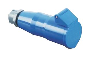 MP011044 - Industrial Pin & Sleeve Connector, MP-CEE, Socket, 2P+E, Cable Mount, Blue, IP44, 16A, 230V - MULTICOMP PRO