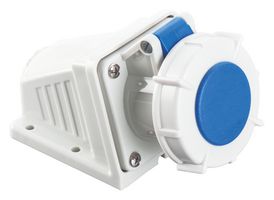 MP011098 - Industrial Pin & Sleeve Connector, MP-CEE, Socket, 2P+E, Surface Mount, Blue, IP67, 32A, 230V - MULTICOMP PRO