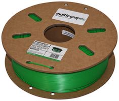MP015143 - 3D Printer Filament, 1.75mm, Green, PLA (Polylactide), 210°C to 230°C - MULTICOMP PRO