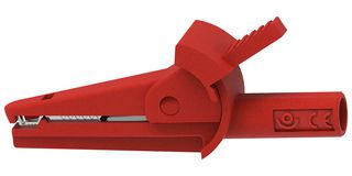 MP-MIC-2MM-R - Alligator Clip, Red, 600V Voltage, 10A Current, 9mm Jaw Opening - MULTICOMP PRO