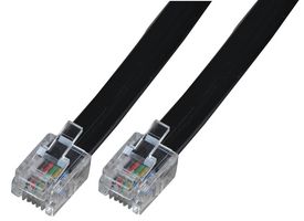 PSG04224 - RJ12 TO RJ12 6P6C BLACK 5M - PRO SIGNAL