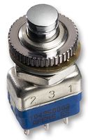 104350003 - Pushbutton Switch, 10400, 10.2 mm, SPDT, On-(On), Plunger - APEM