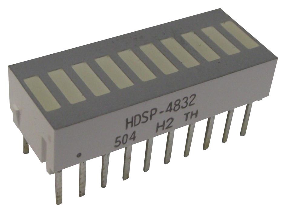 HDSP-4832 LED BAR ARRAY, RED/YELLOW/GREEN, 10 LED BROADCOM