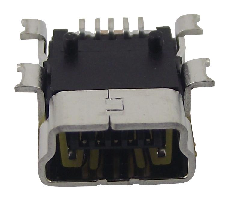 MUSB-05-S-B-SM-A-K-TR MINI USB, 2.0 TYPE B, RECEPTACLE, SMT SAMTEC