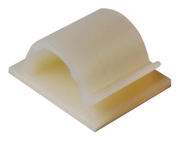 151-13604 CABLE CLIP, S/ADH, 8MM, NAT, PK50 HELLERMANNTYTON