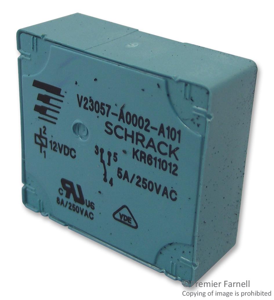 V23057-A0002-A101 RELAY, SPDT, 250VAC, 5A TE CONNECTIVITY