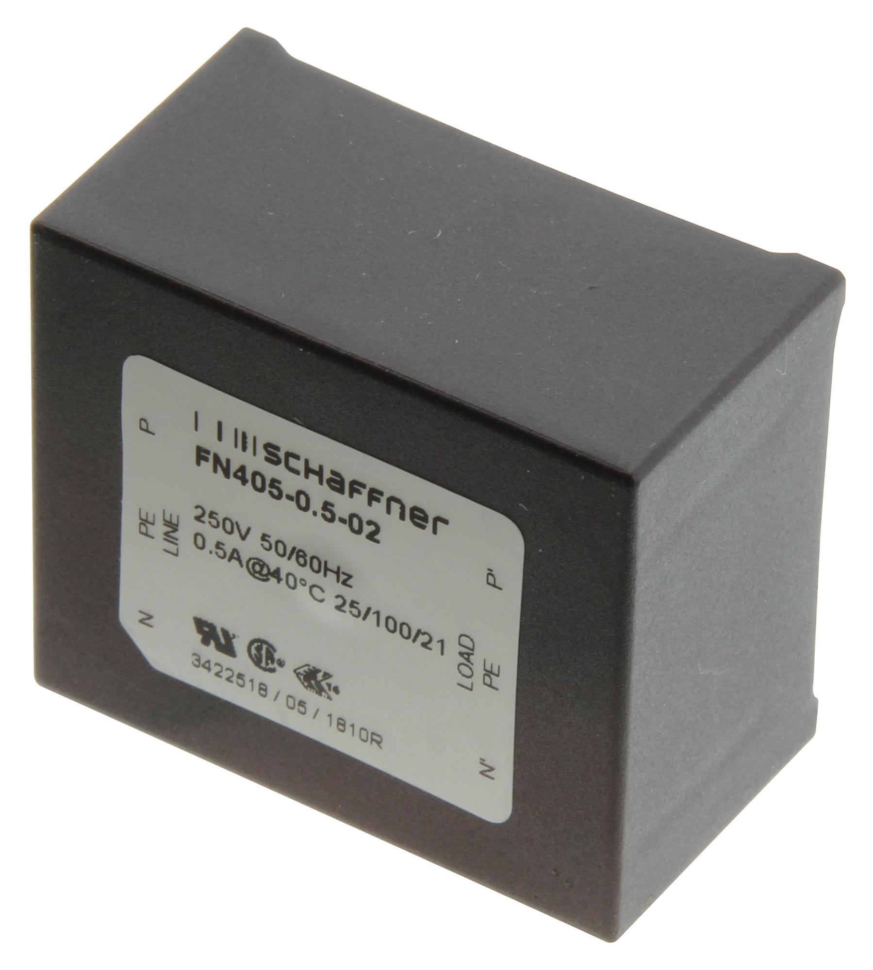 FN405-0.5-02 FILTER, 0.5A, PCB MOUNT SCHAFFNER