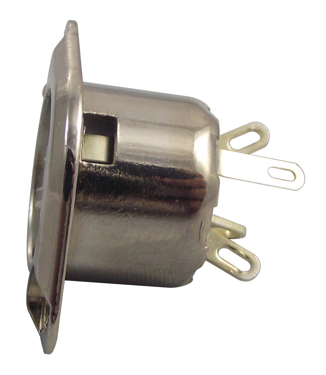 630-0300 SOCKET, DIN, FLANGED, 3POLE DELTRON COMPONENTS