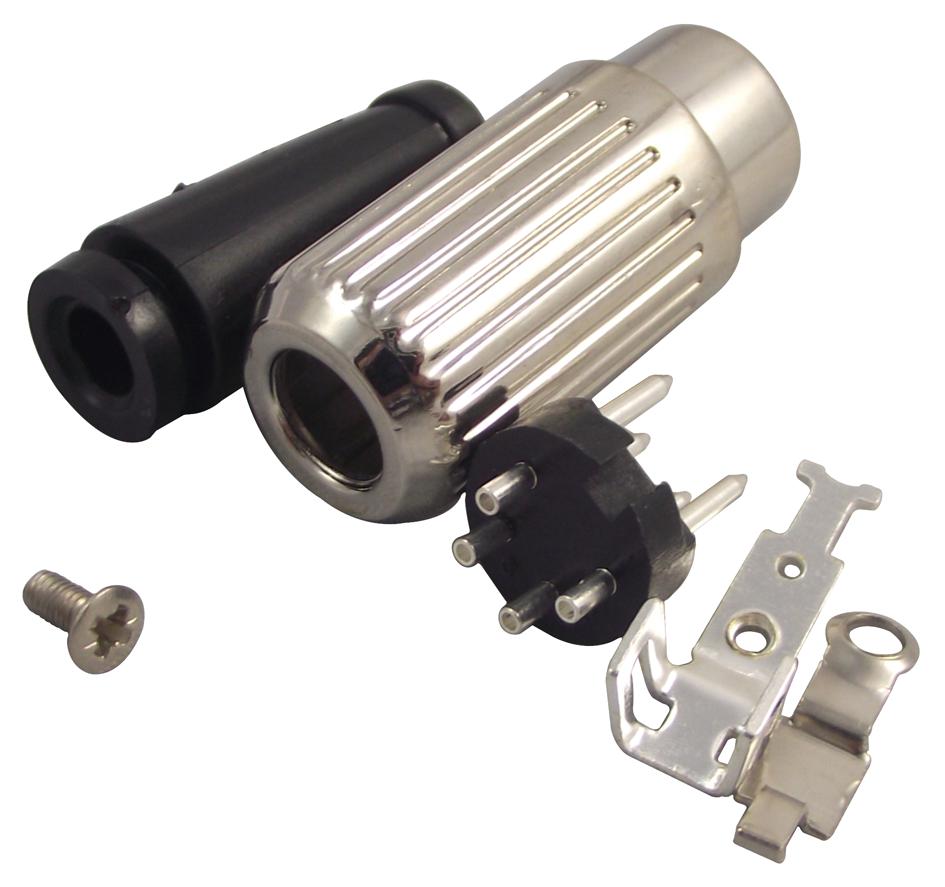 590-0400 PLUG, DIN, LOCKING, 4POLE DELTRON COMPONENTS