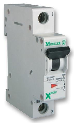 FAZ-D1/1 MINIATURE CKT BREAKER, 1P, 1A, 240VAC EATON MOELLER