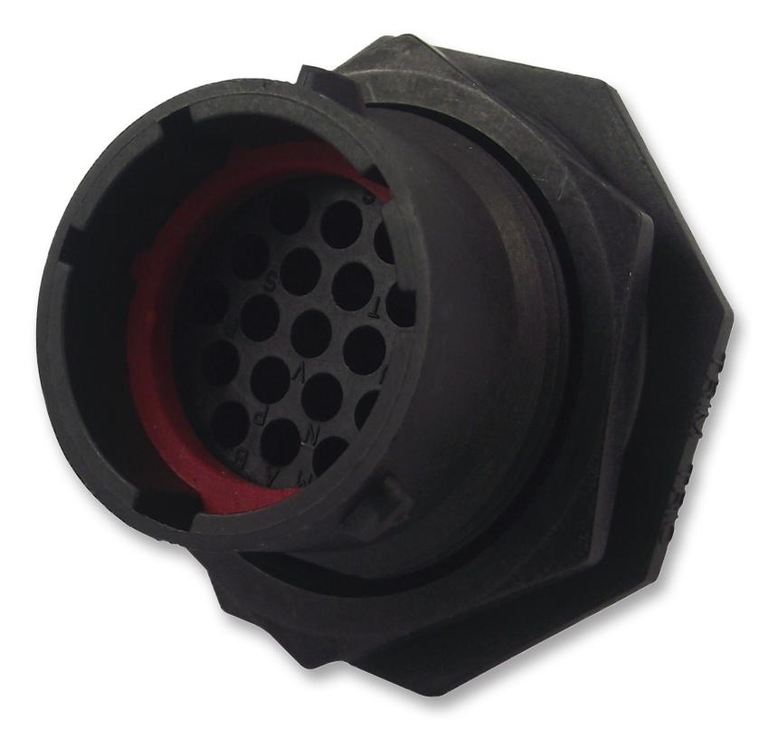 UTS71419P RECEPTACLE, JAM NUT, SIZE14, 19WAY, PIN SOURIAU-SUNBANK / EATON