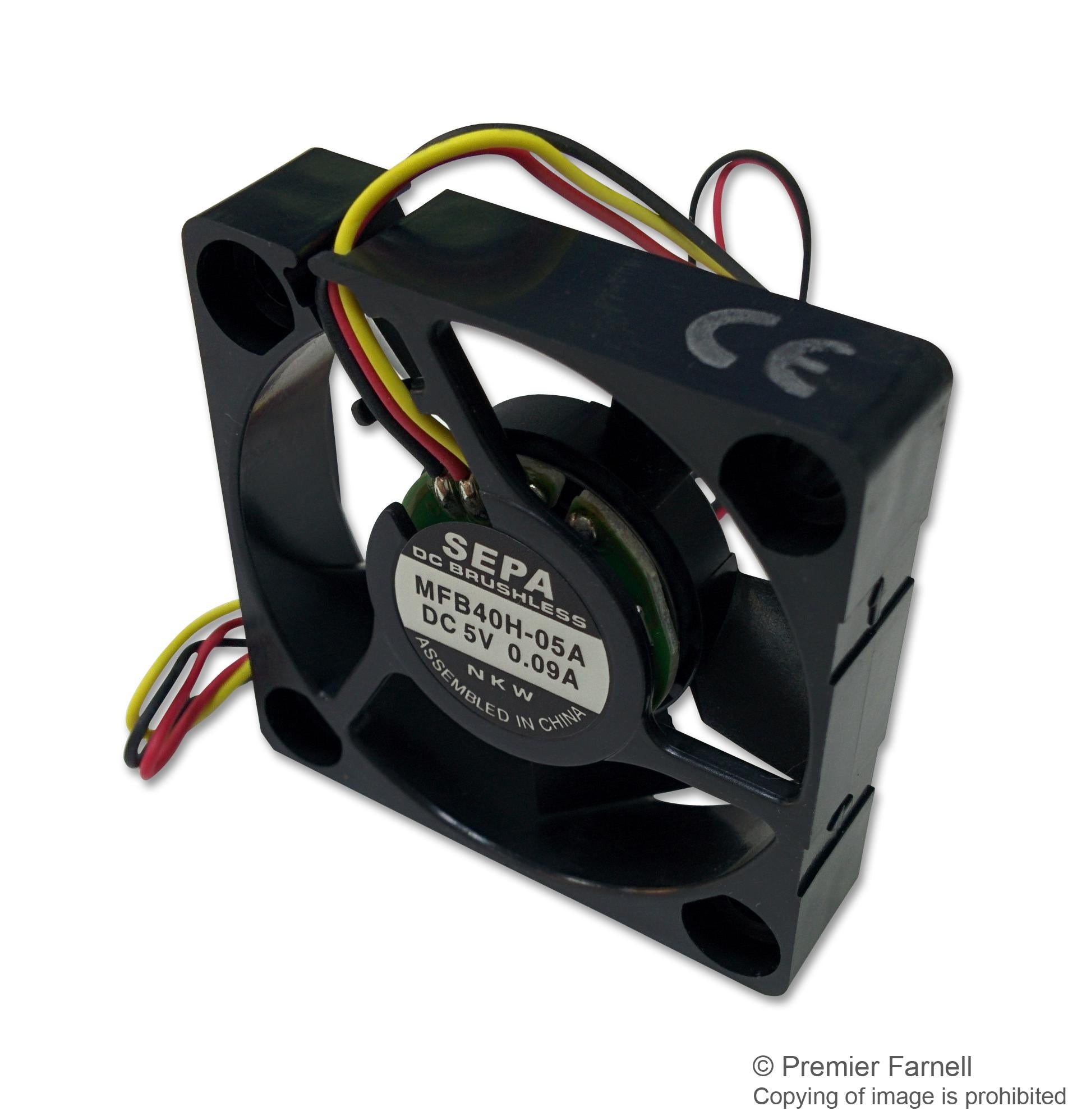 MFB40H05 FAN, DC, AXIAL, MINIATURE SEPA