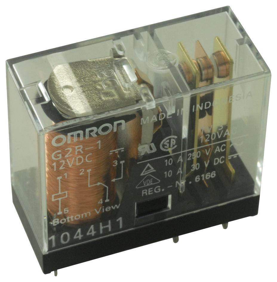 G2R-1 DC12 RELAY, SPDT, 250VAC, 30VDC, 10A OMRON
