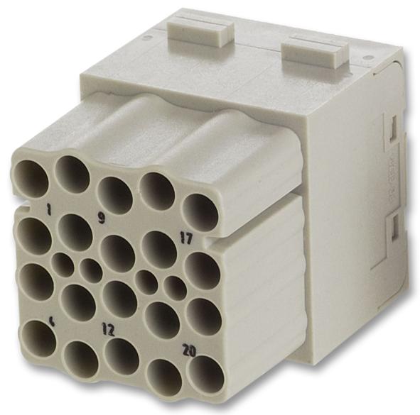 09 14 020 3101 MODULE, EEE, 20WAY, FEMALE HARTING