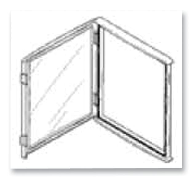 L 24 II WINDOW INSPECTION WINDOW, 248X218MM FIBOX