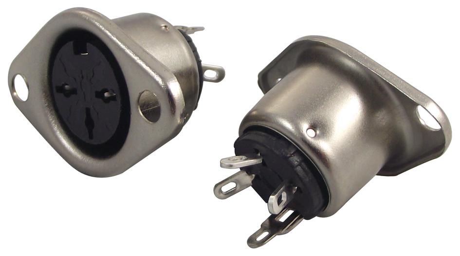PS000056 DIN AUDIO/VIDEO CONN, SOCKET, 3POS MULTICOMP PRO