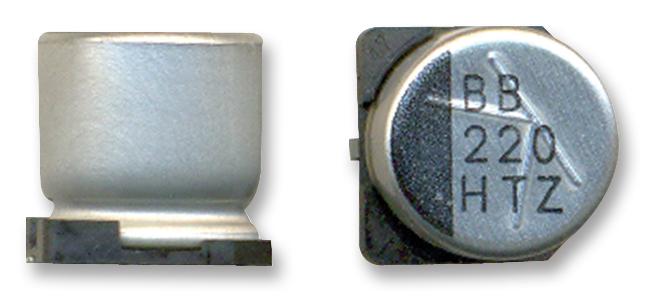 10TZV470M8X10.5 CAP, 470µF, 10V, RADIAL, SMD RUBYCON