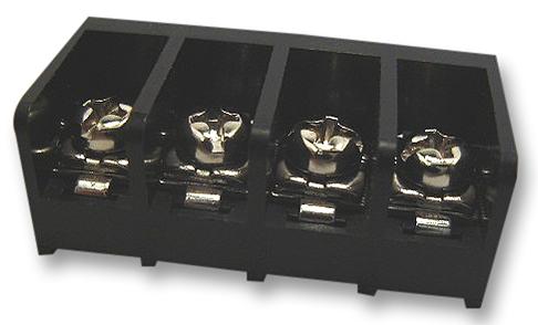 T44-BS11-04 TERMINAL BLOCK, BARRIER, 4POS, 14AWG MULTICOMP PRO