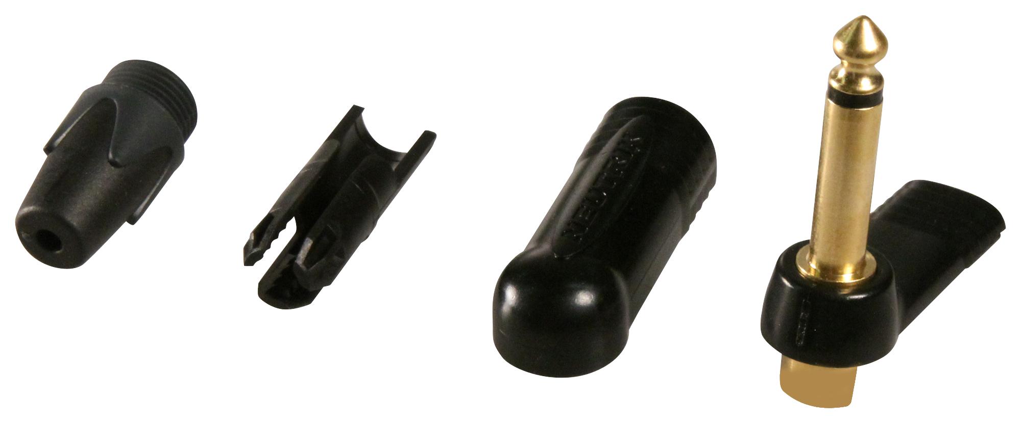 NP2RX-B PLUG, 1/4" JACK, 90DEG, 2POLE NEUTRIK