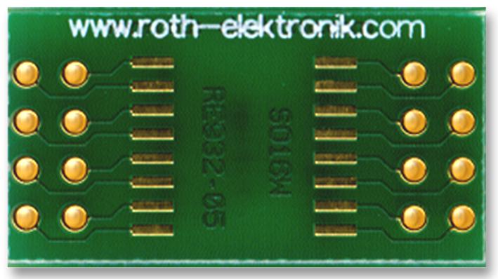 RE932-05 ADAPTOR, SMD, SO-16W, 1.27MM ROTH ELEKTRONIK