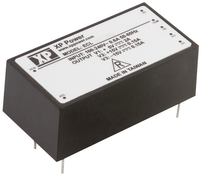 ECL15UT02-E AC/DC PSU, 3 O/P, 15W, ENCAPS XP POWER