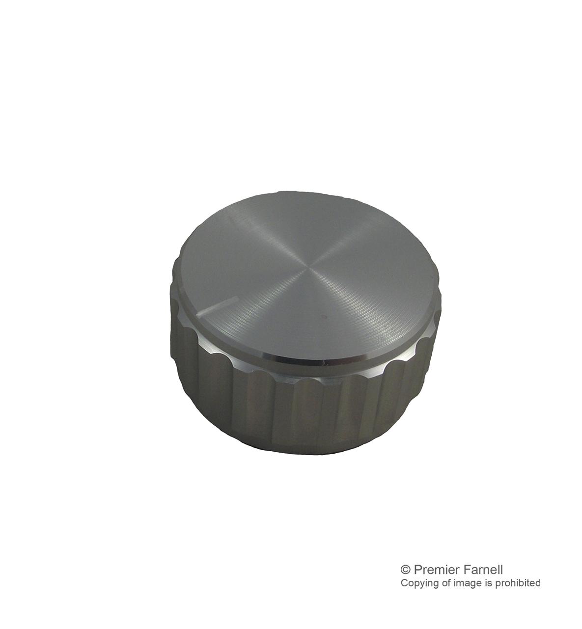 30T-2D KNOB, ALUMINIUM, FLUTED, 30MM MULTICOMP