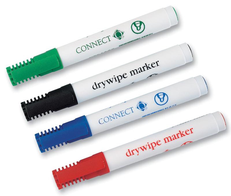 KF26038 MARKER WHITEBOARD 4PK ASST Q CONNECT