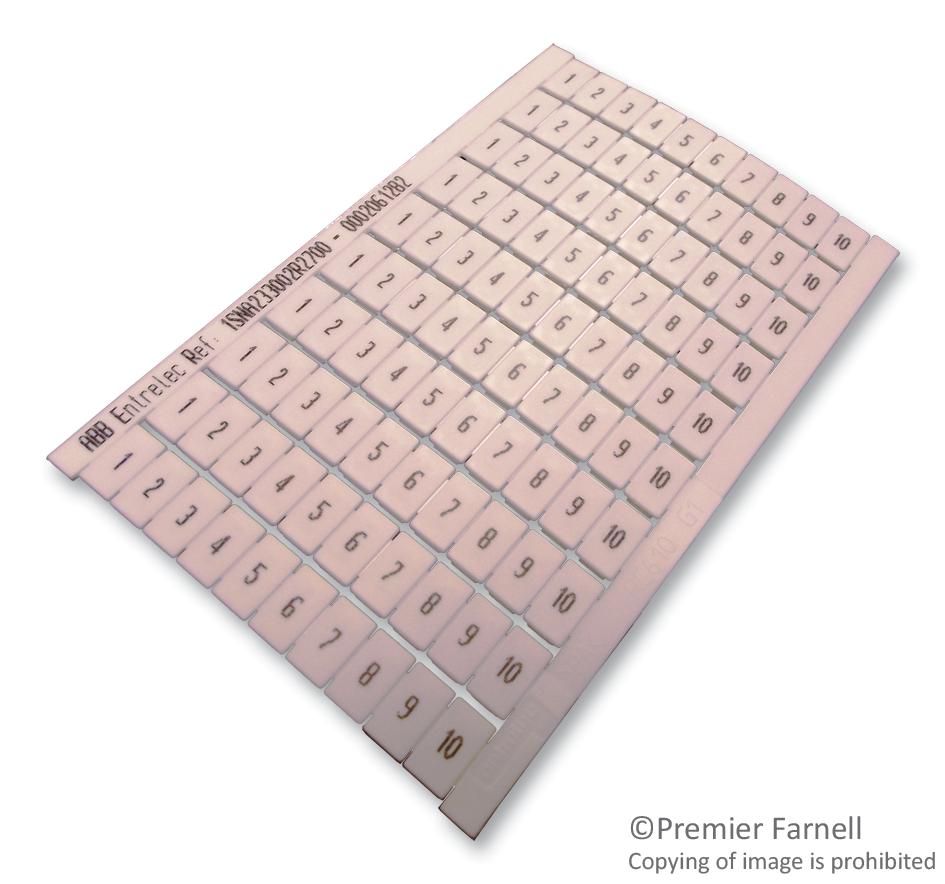 023300227 MARKER, 1-10, PK10 ENTRELEC - TE CONNECTIVITY