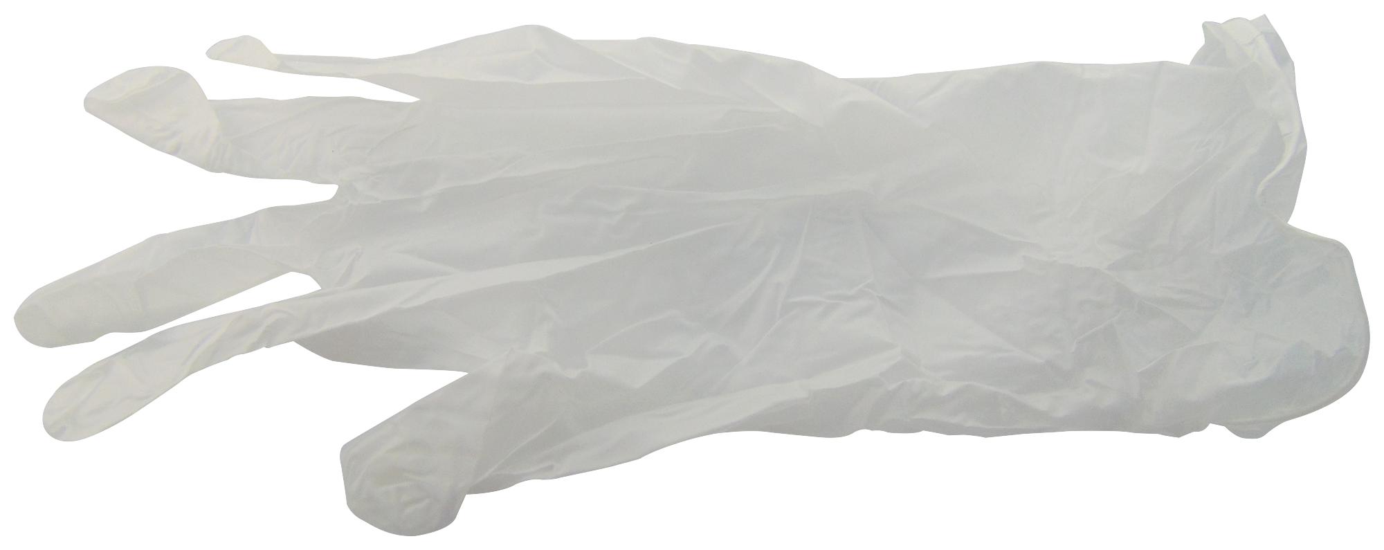 509-0021 VINYL CLEANROOM GLOVES, L, PK100 MULTICOMP