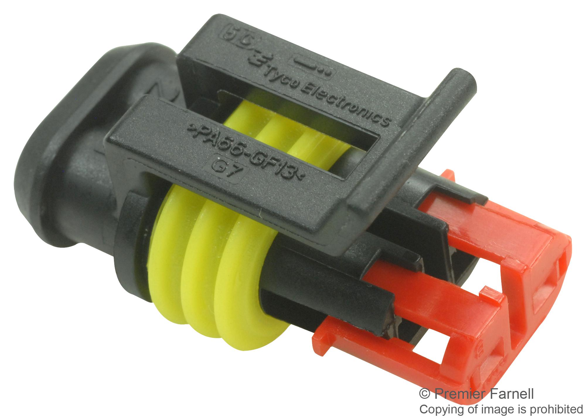 282080-1 SOCKET HOUSING, CIRCULAR, 2 WAY AMP - TE CONNECTIVITY