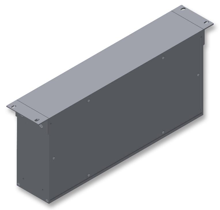 RM2U1913VBK CASE, 19", VENTED, BLACK, 2U, 330MM HAMMOND