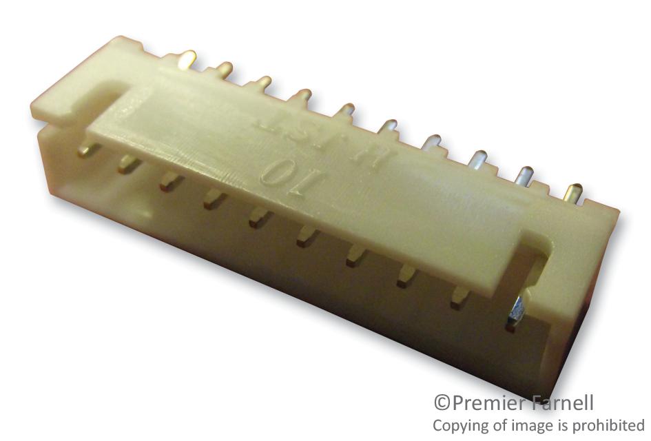 B10B-XH-A (LF)(SN) HEADER, VERTICAL, 10WAY JST (JAPAN SOLDERLESS TERMINALS)