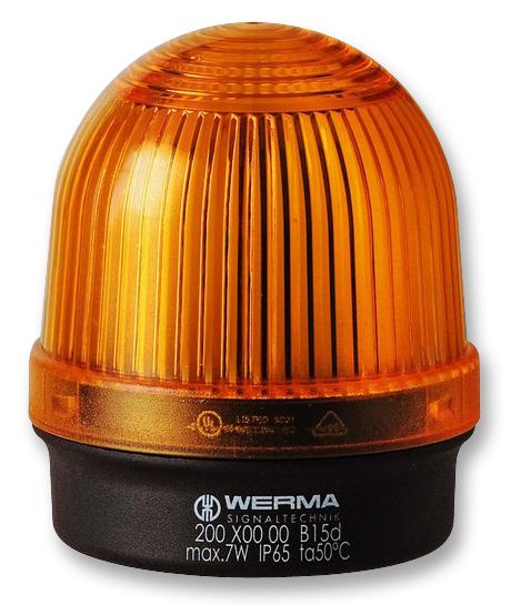 20030000 BEACON, BASE MOUNT, 12-240V, YEL WERMA