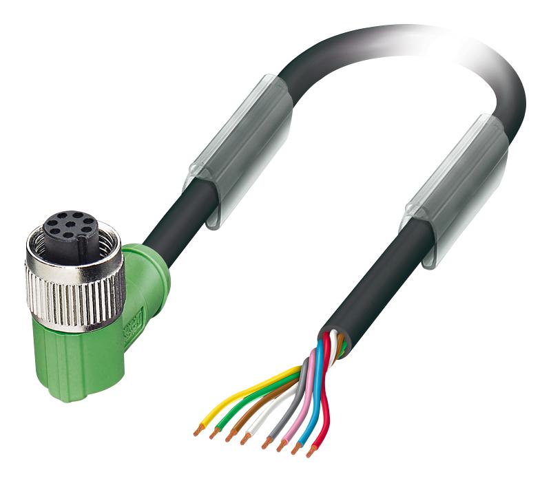 1522561 SENSOR CORD, 8P, M12 PLUG-FREE END, 5M PHOENIX CONTACT