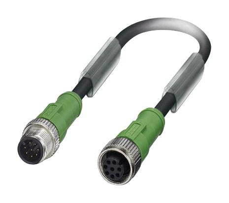 1522671 SENSOR CORD, 8P, M12 PLUG-M12 RCPT, 0.3M PHOENIX CONTACT