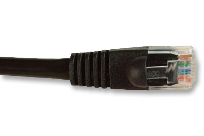 2965-1.5BK PATCH LEAD, CAT5E, BLACK, 1.5M VIDEK